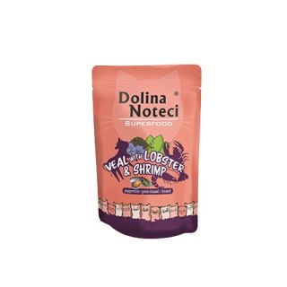 DOLINA NOTECI SUPERFOOD Cielęcina z homarem i krewetkami saszetka kot 85g