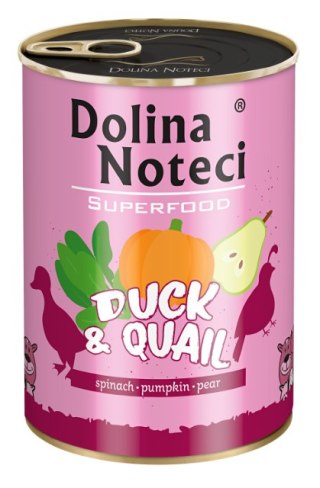 DOLINA NOTECI SUPERFOOD Kaczka z przepiórką 400g