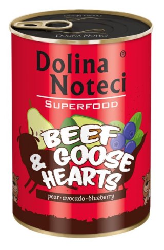 DOLINA NOTECI SUPERFOOD Wołowina i serca z gęsi 400g