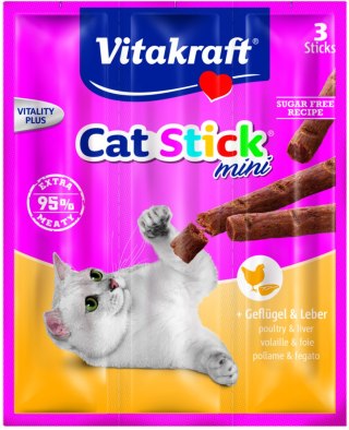 VITAKRAFT CAT STICK MINI drób i wątróbka przysmak dla kota 3szt