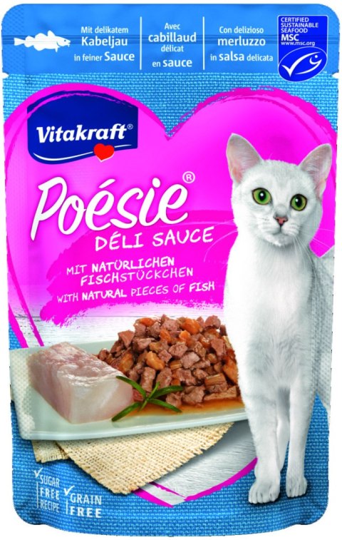 VITAKRAFT POESIE DELI SAUCE dorsz saszetka dla kota 85g