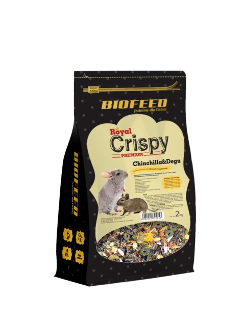 BIOFEED ROYAL CRISPY PREMIUM Chinchilla & Degu pokarm dla szynszyli i koszatniczek 2kg