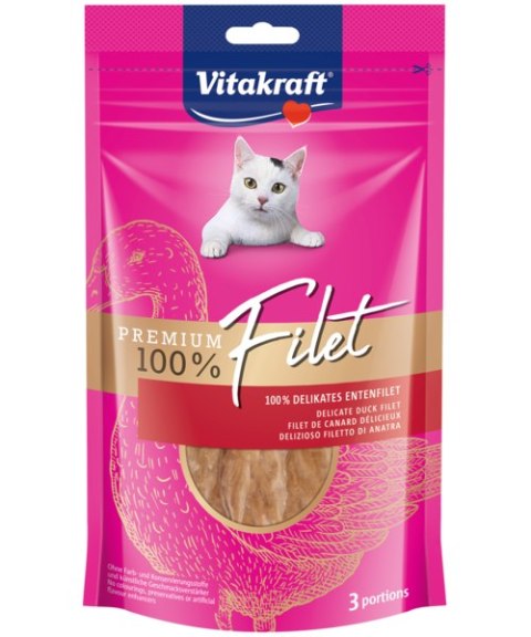 VITAKRAFT PREMIUM FILET kaczka 54g przysmak/kot