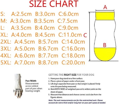 AKOPAWON Antyposlizgowe skarpetki dla psów, 4 sztuki, kolor czarny, rozmiar 2XL, psa psów 6-10kg