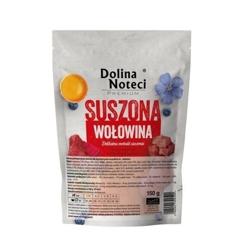 DOLINA NOTECI Karma suszona dla psa z wołowiną 150g