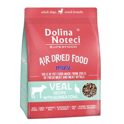 DOLINA NOTECI SUPERFOOD Mini Danie z cięlęciny i perliczki karma suszona dla psa 1kg